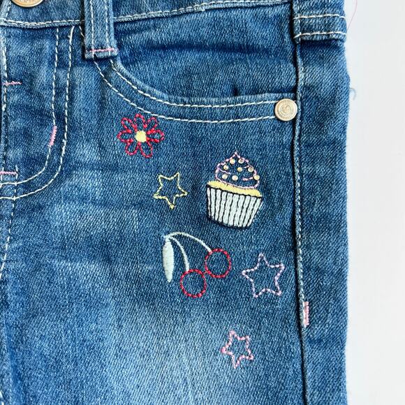 Wallflower Denim Embroidered Shorts - Picture 4 of 8